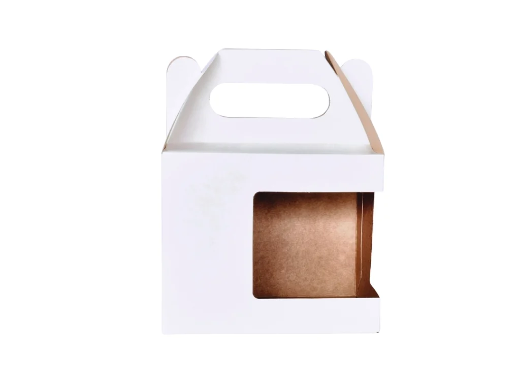 caixa branca visor e alça