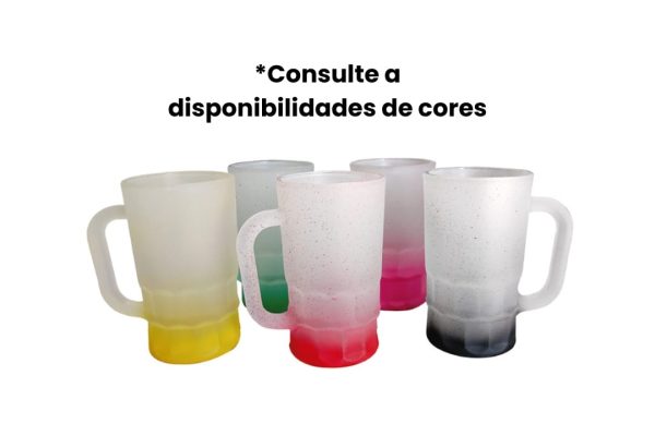 Caneca de Chopp Vidro Jateado