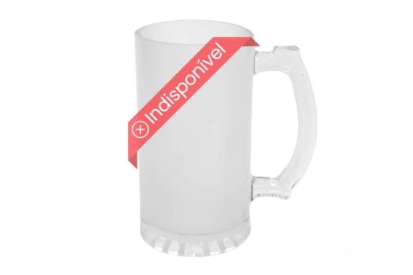 Caneca de Chopp Vidro Jateado