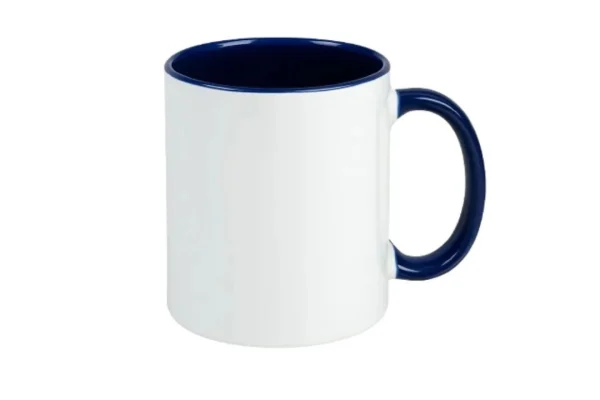 caneca azul escura