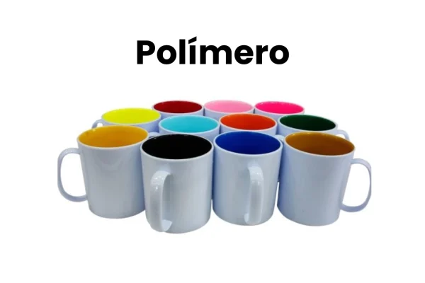 caneca polimero colorida