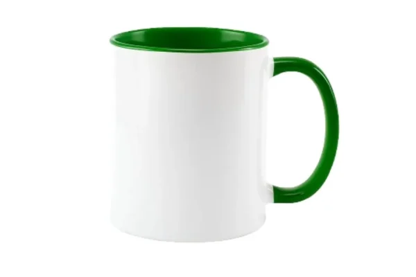 caneca verde escura